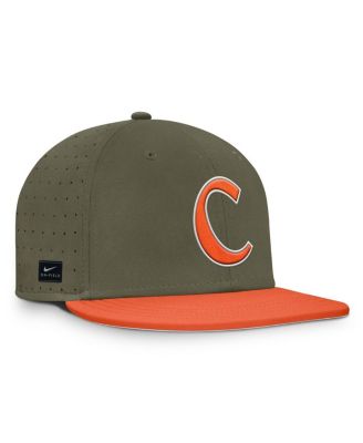 Men's Olive Clemson Tigers On-Field Dugout True Performance Fitted Hat