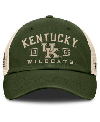 Men's Olive Kentucky Wildcats OHT Military Appreciation Frontier Trucker Adjustable Hat