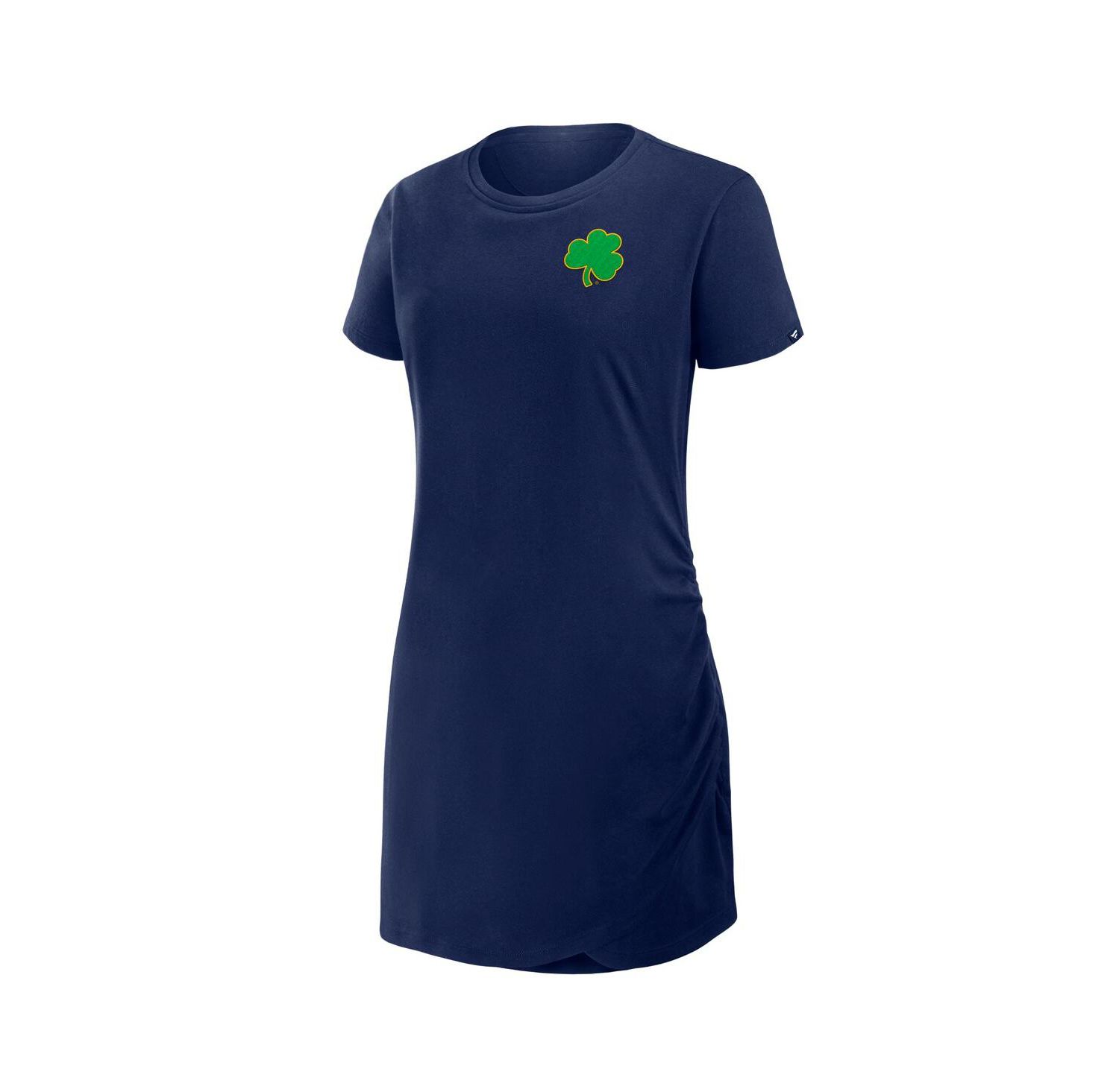 Women's Navy Notre Dame Fighting Irish Relaxed Fit Drape T-Shirt Dress