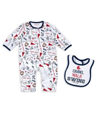 WEAR by Erin Andrews - Baby Boys and Girls  Boston Red Sox Sleep  Play Set