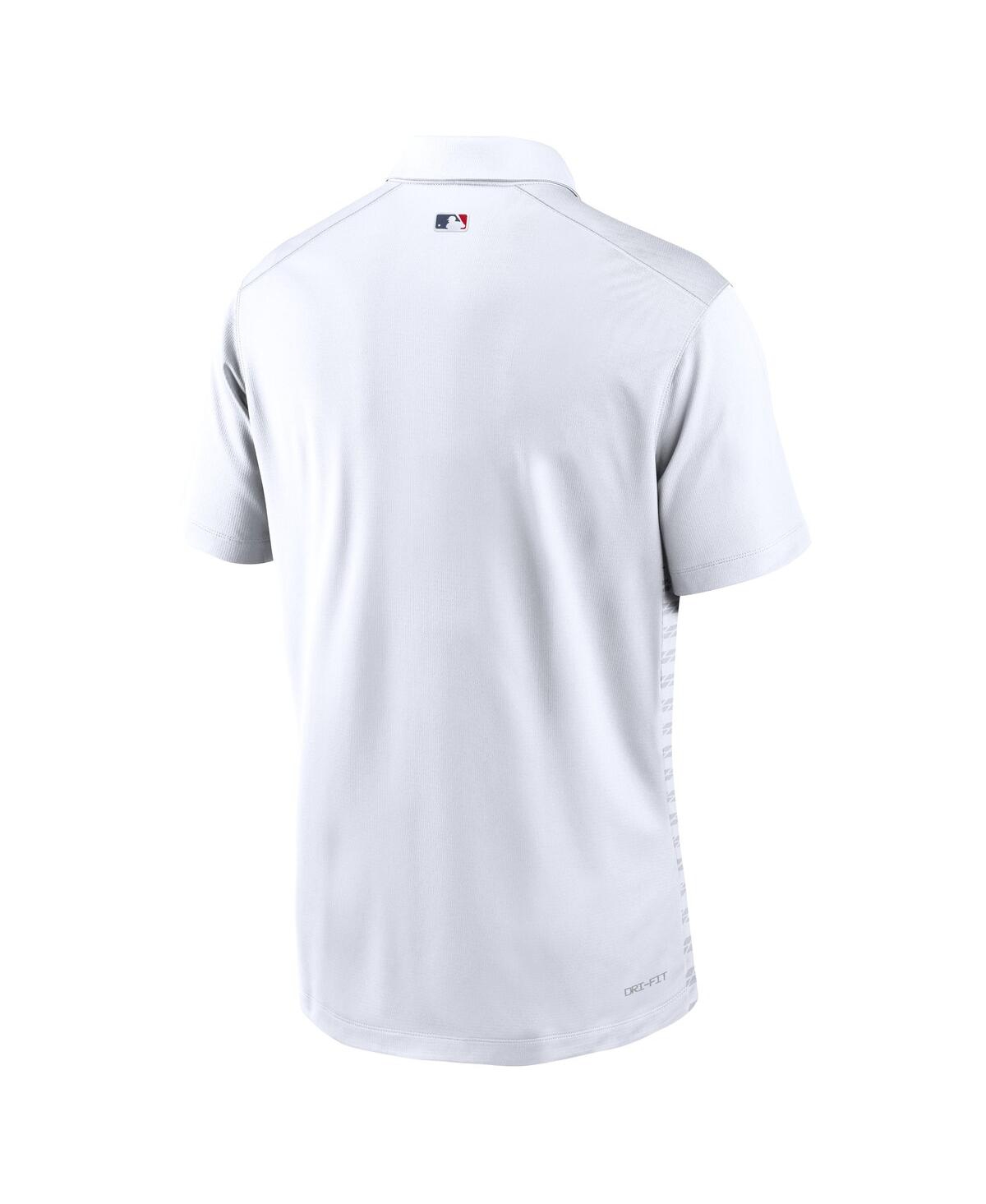 Nike Men's White Atlanta Braves Authentic Collection Victory Performance Polo Shirt In Gray