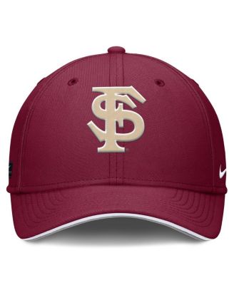 Men's Garnet Florida State Seminoles 2025 Dugout Coaches Rise Swoosh Performance Flex Hat