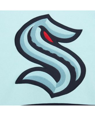 Men's Light Blue Seattle Kraken Heritage Lace-Up Pullover Sweatshirt