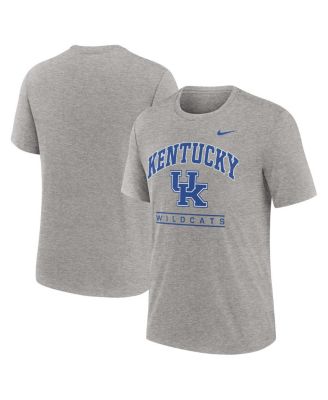 Nike - Men's Heather Gray Kentucky Wildcats Arch Over Logo Tri-Blend T-shirt
