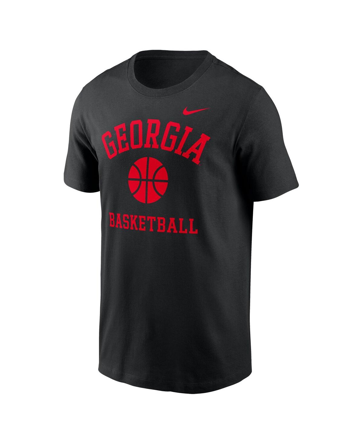 Nike Men's Black Georgia Bulldogs Basketball Icon T-shirt In Black
