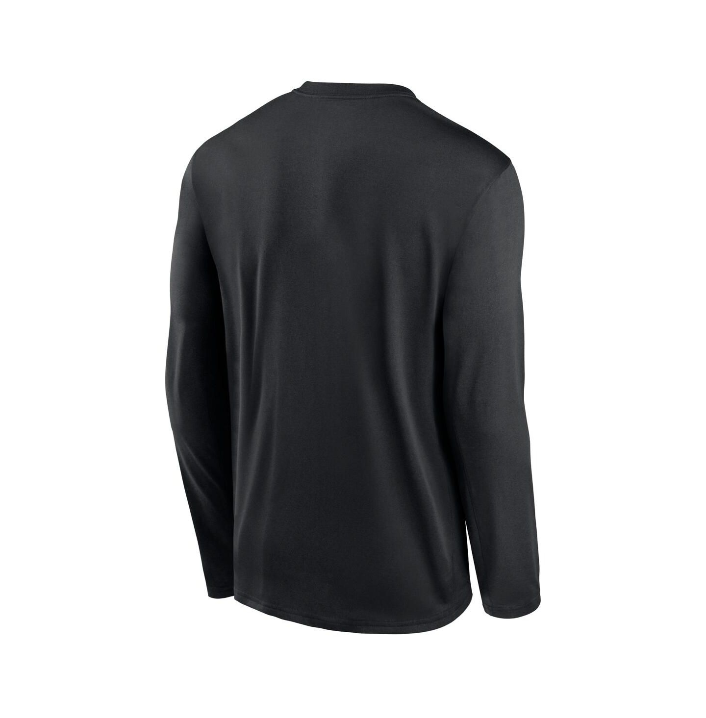 Мужская футболка Nike Black Iowa Hawkeyes Prime TimePrimary Legend Long Sleeve — фото 2