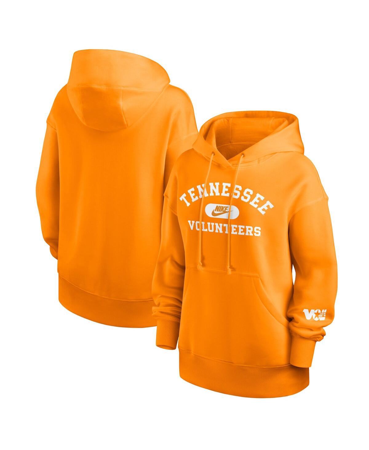 Nike Tennessee Orange Tennessee Volunteers Oversized Legacy Phoenix Foundational Stack Pullover Hood In Tennessee Orange