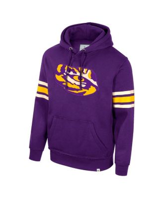 Men's Purple LSU Tigers Saluting Pullover Hoodie
