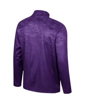 Men's Purple Clemson Tigers The Machine Half-Zip Jacket
