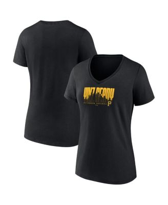 Fanatics - Women's Black Pittsburgh Pirates Yinz Ready V-Neck T-Shirt