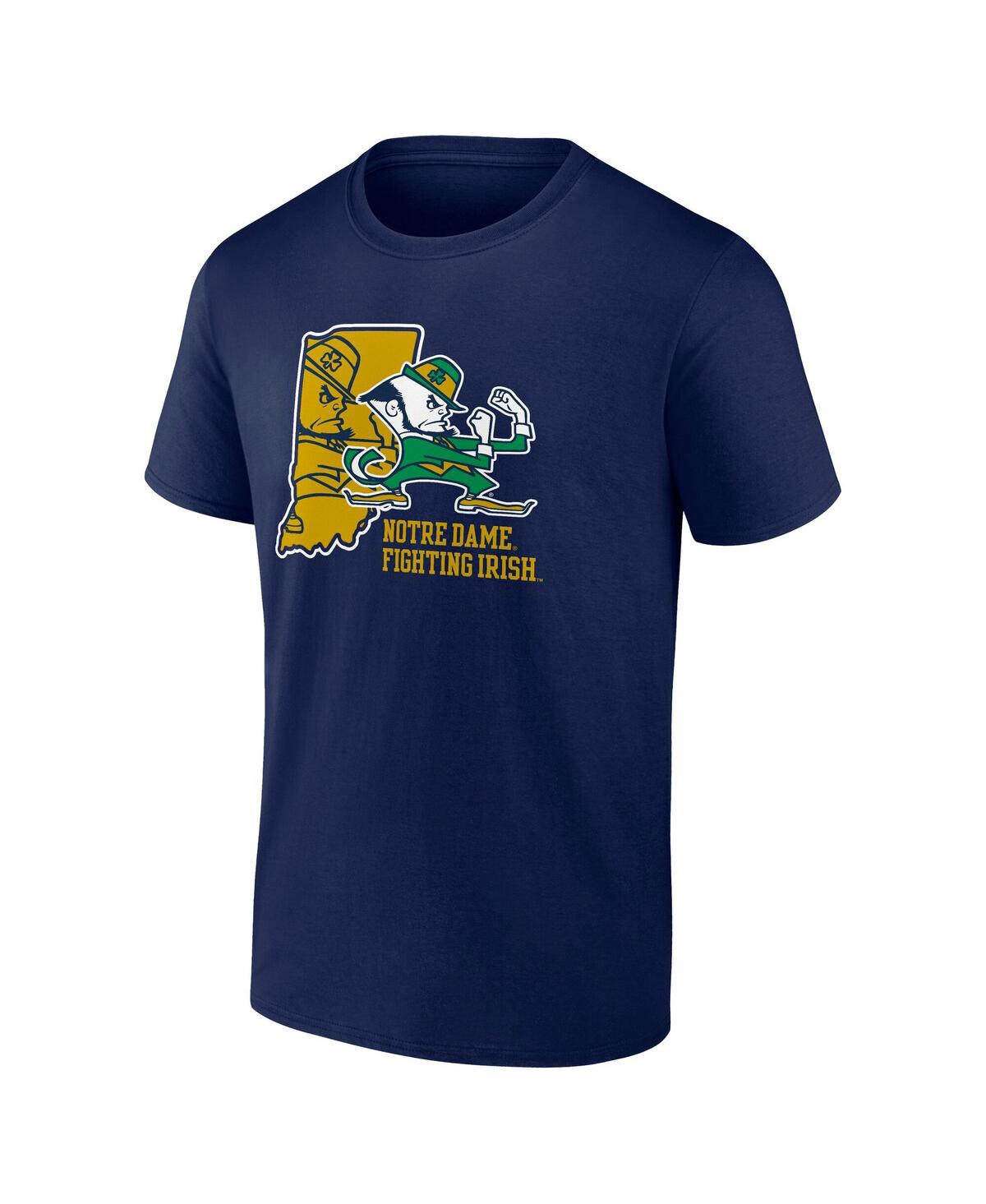 Fanatics Men's Navy Notre Dame Fighting Irish State Lock In T-shirt