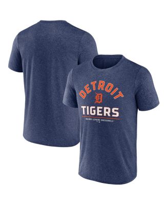 Fanatics - Men's Heather Navy Detroit Tigers Front Center T-Shirt