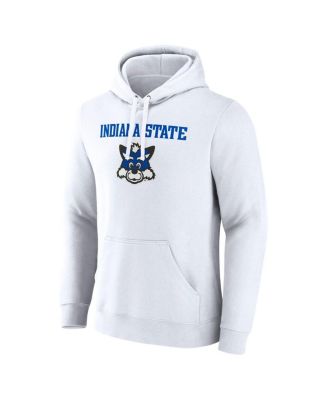 Men's White Indiana State Sycamores Primary Logo Pullover Hoodie