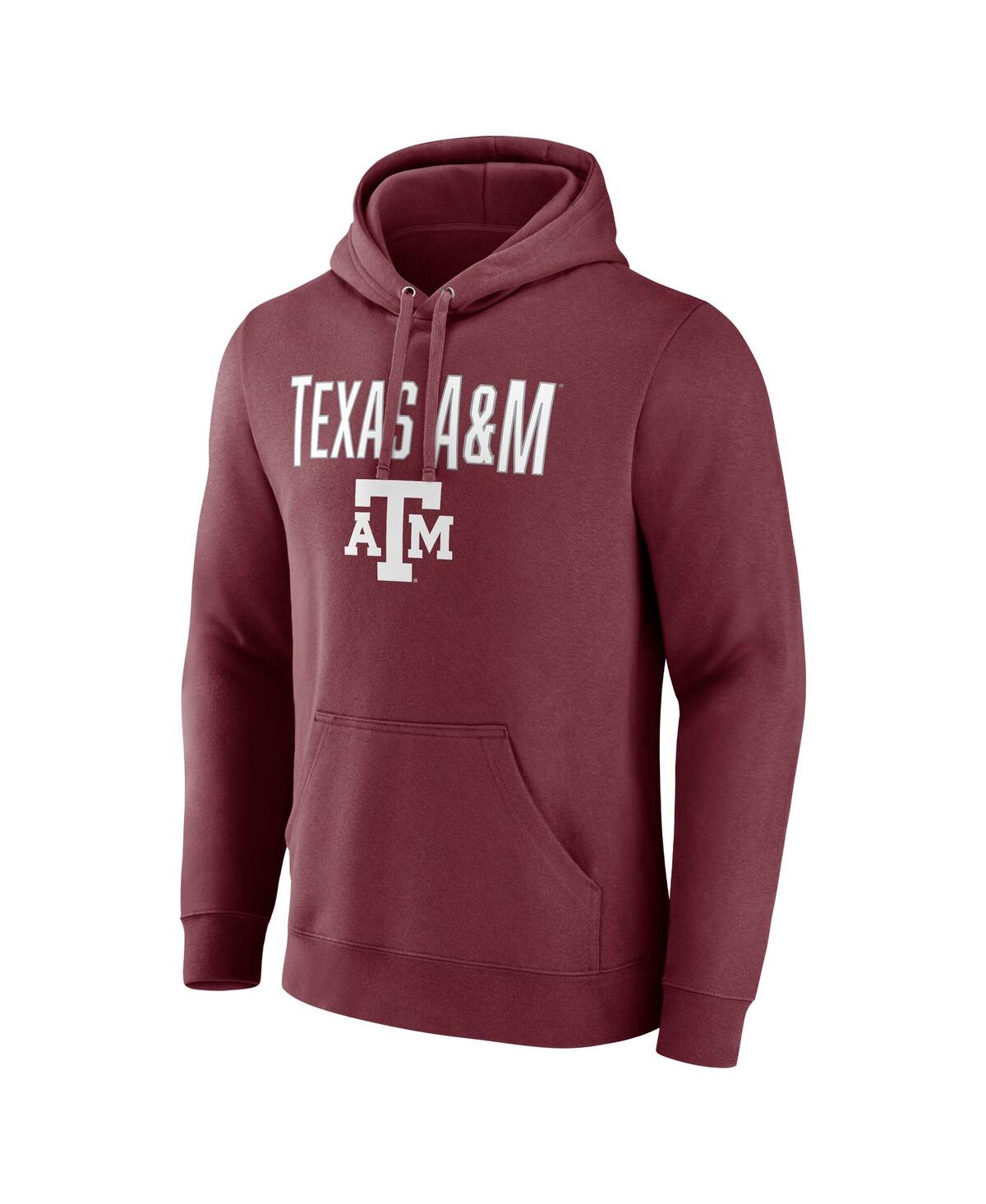 Fanatics Men's Maroon Texas A&m Aggies Team Lockup Pullover Hoodie In Maroon