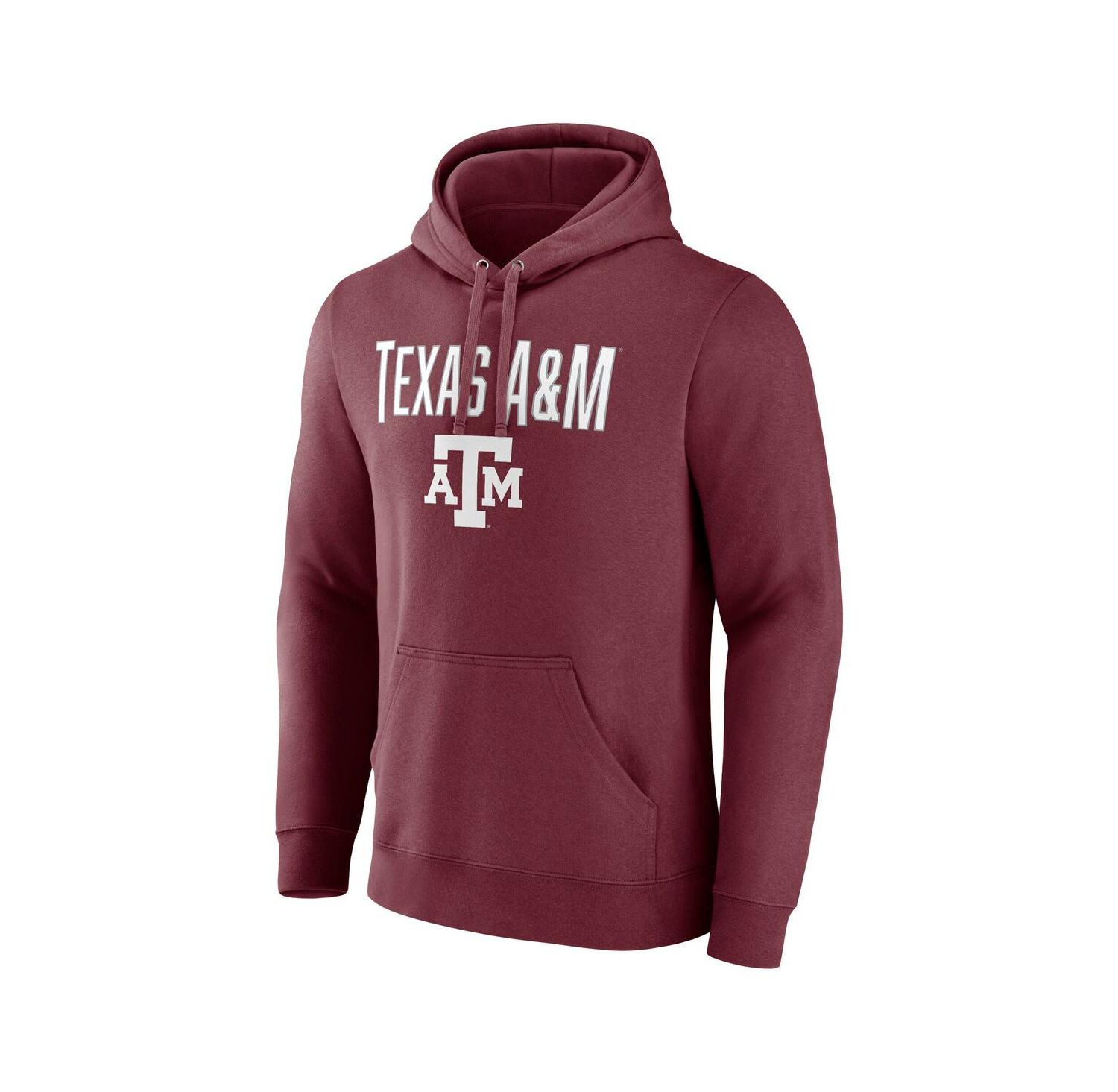 Men's Maroon Texas A&M Aggies Team Lockup Pullover Hoodie
