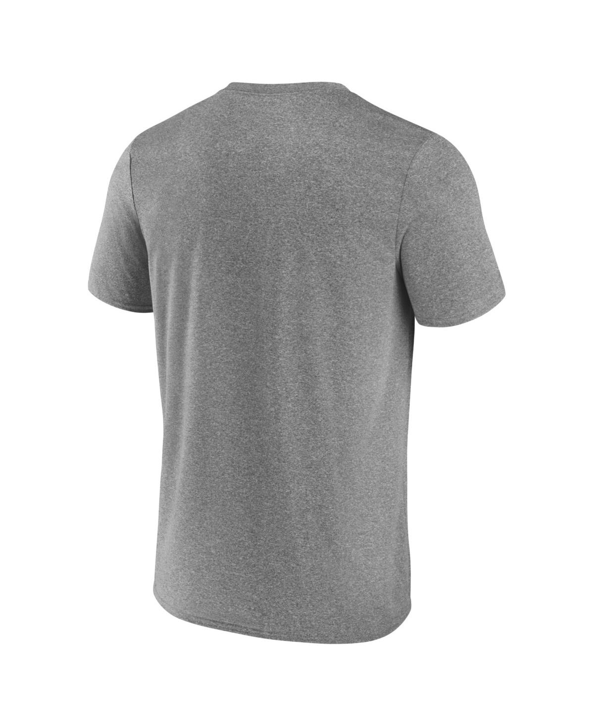 Fanatics Men's Heather Gray Notre Dame Fighting Irish Iconic Hardball T-shirt In Heather Gray