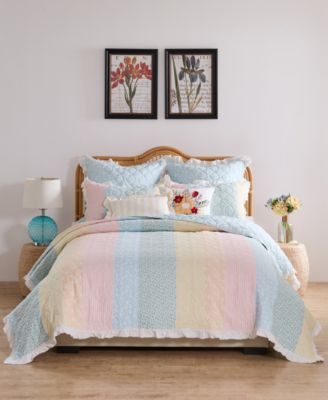 Ruffled Shabby Chic 3-Pc. Quilt Set, King