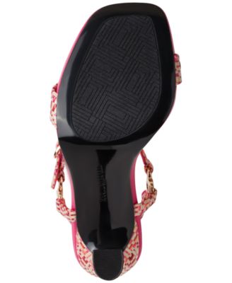 Cybil High-Heel Square-Toe Sandals