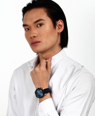 Men's Chronograph Satin Stainless Steel Watch, 45mm