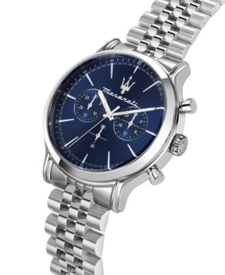 Men's Chronograph Stainless Steel Metal Band Watch, 42mm