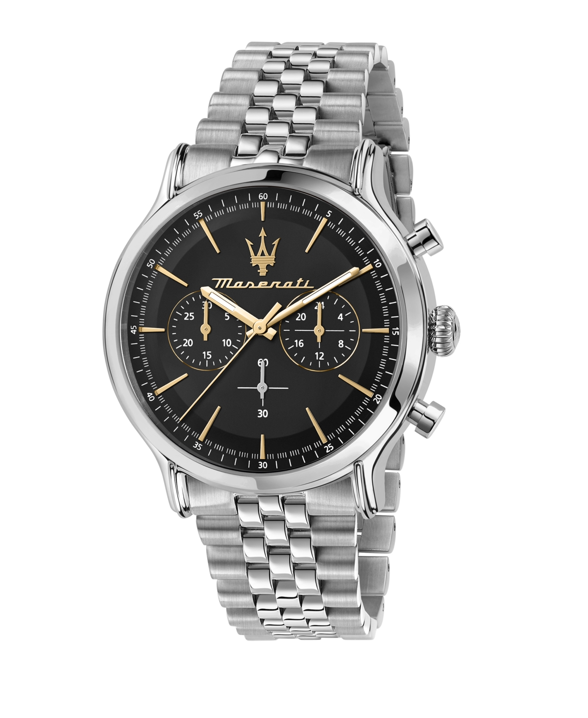 Men's Chronograph Stainless Steel Metal Band Watch, 42mm - Stainless Steel