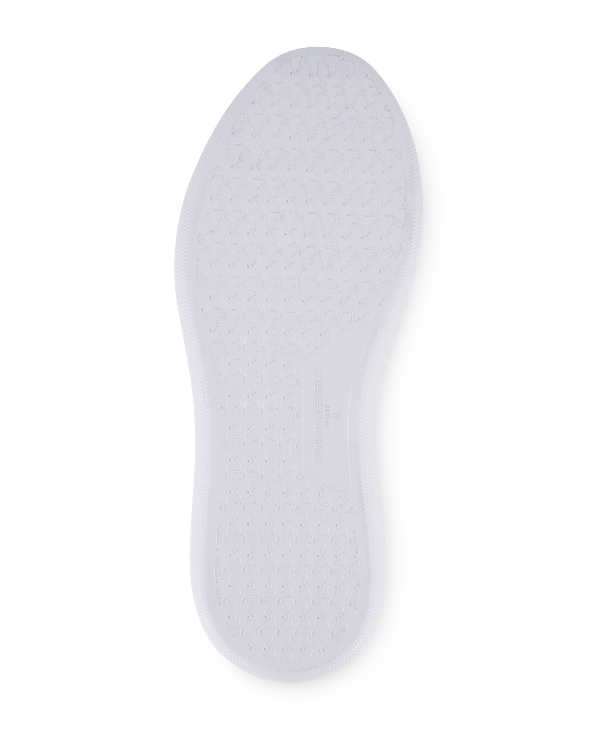 Karl Lagerfeld Paris Embroidered Karl Sneaker In Silver