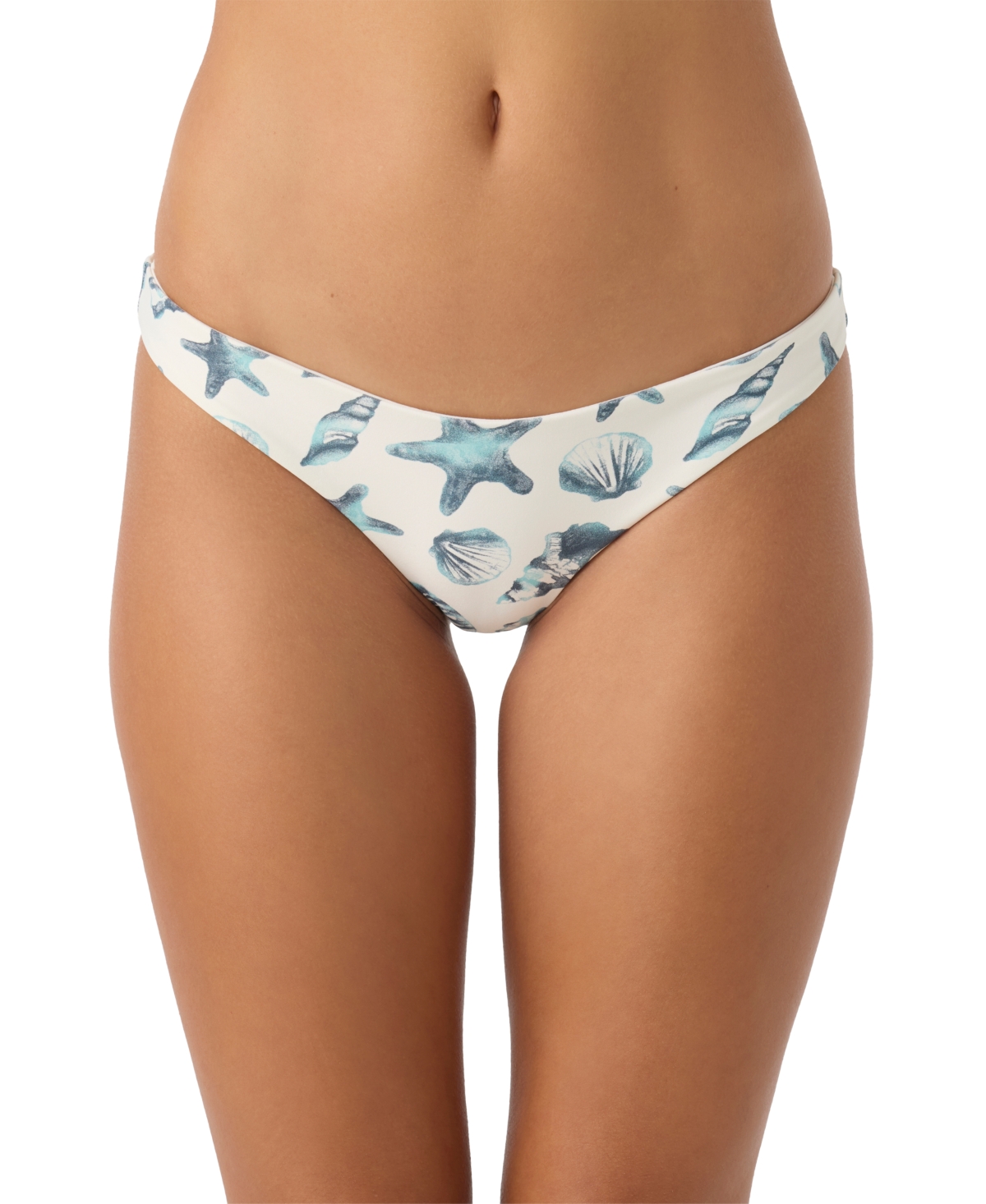 Juniors' Printed Bikini Bottoms - Vanilla