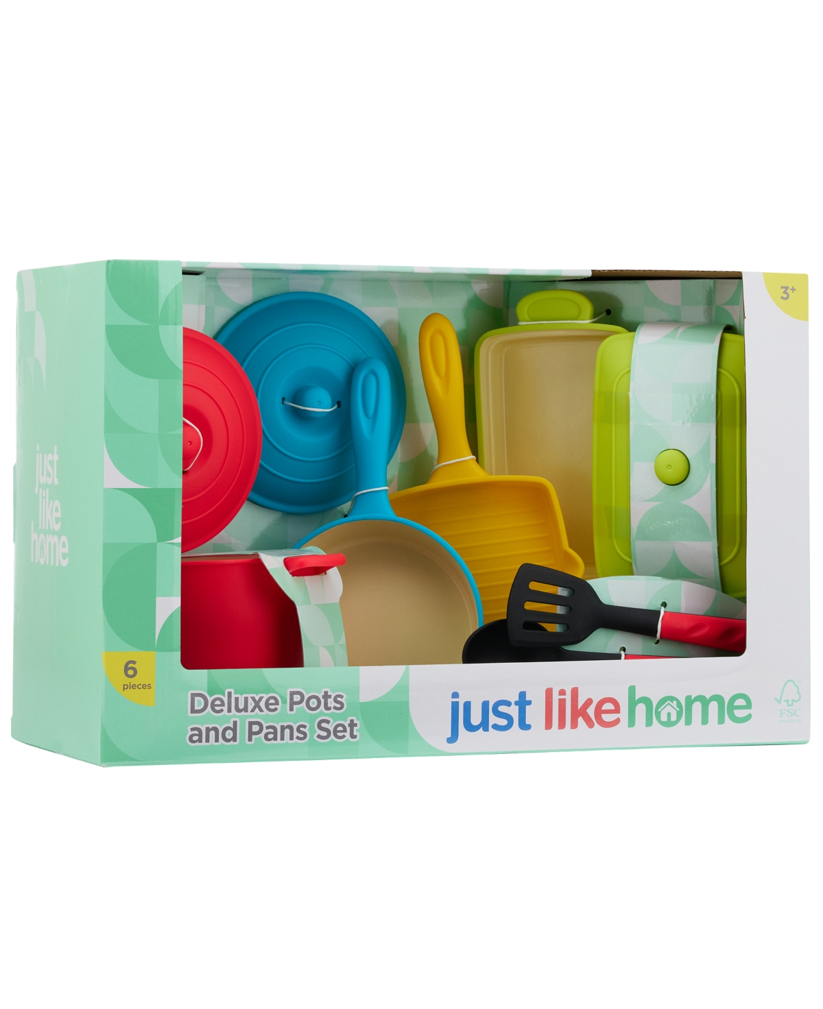 JUST LIKE HOME DELUXE POTS AND PANS PLAYSET 