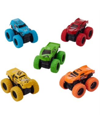 Pull Back Diecast Monster Trucks, 5-Pack
