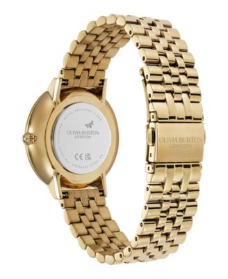 Women's Sunflower Gold Tone Stainless Steel Bracelet Watch, 35mm