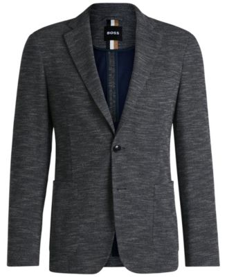 Men's Micro-Patterned Slim-Fit Blazer