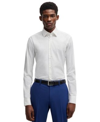 Hugo Boss - Men's Stretch-Cotton Regular-fit Dress Shirt