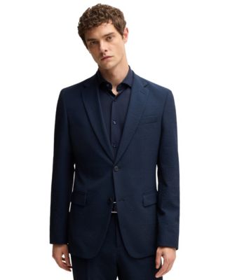 Men's 2 Piece Performance-Stretch Seersucker Suit