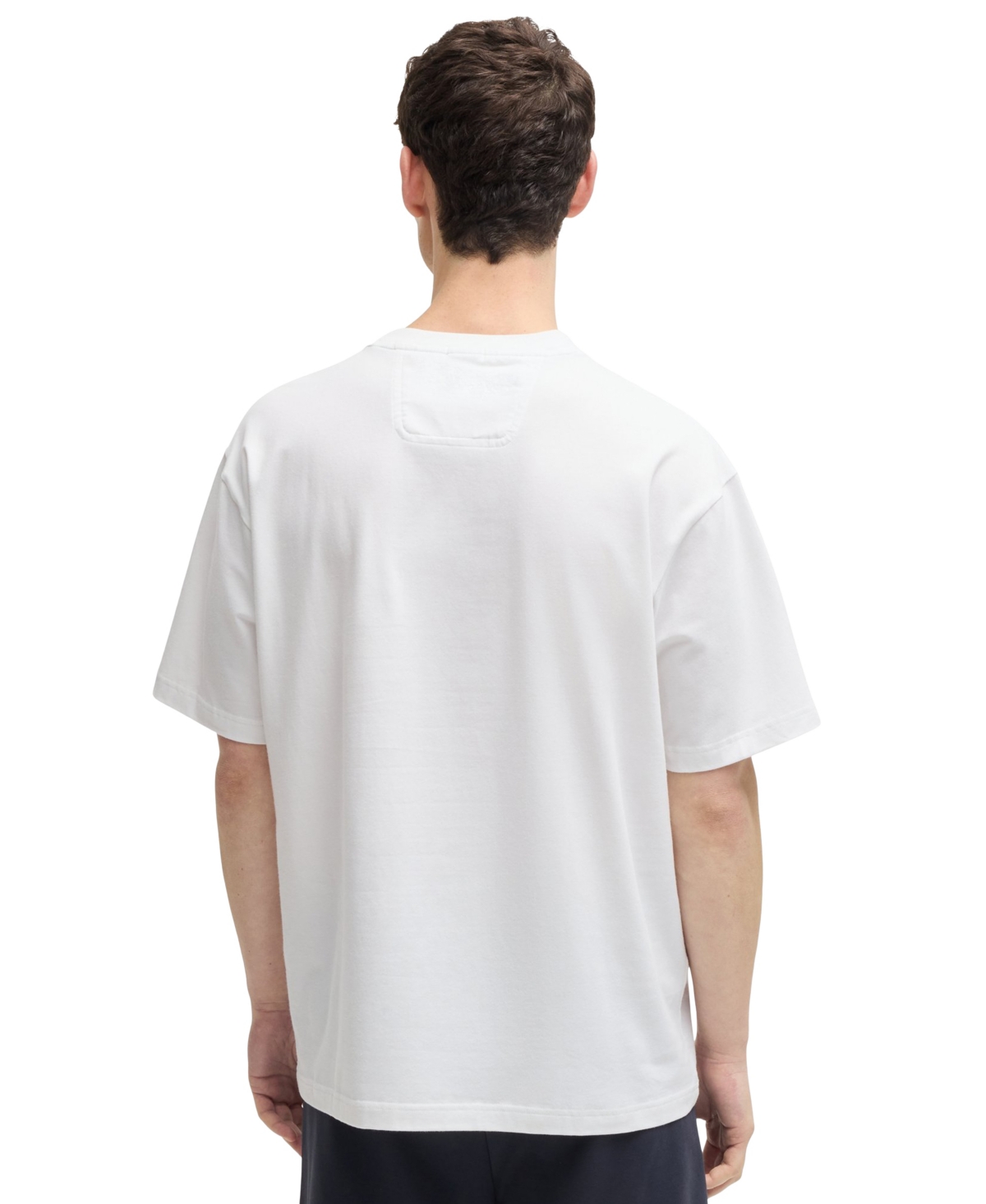 Hugo Boss Stretch-cotton T-shirt With Double B Monogram In White