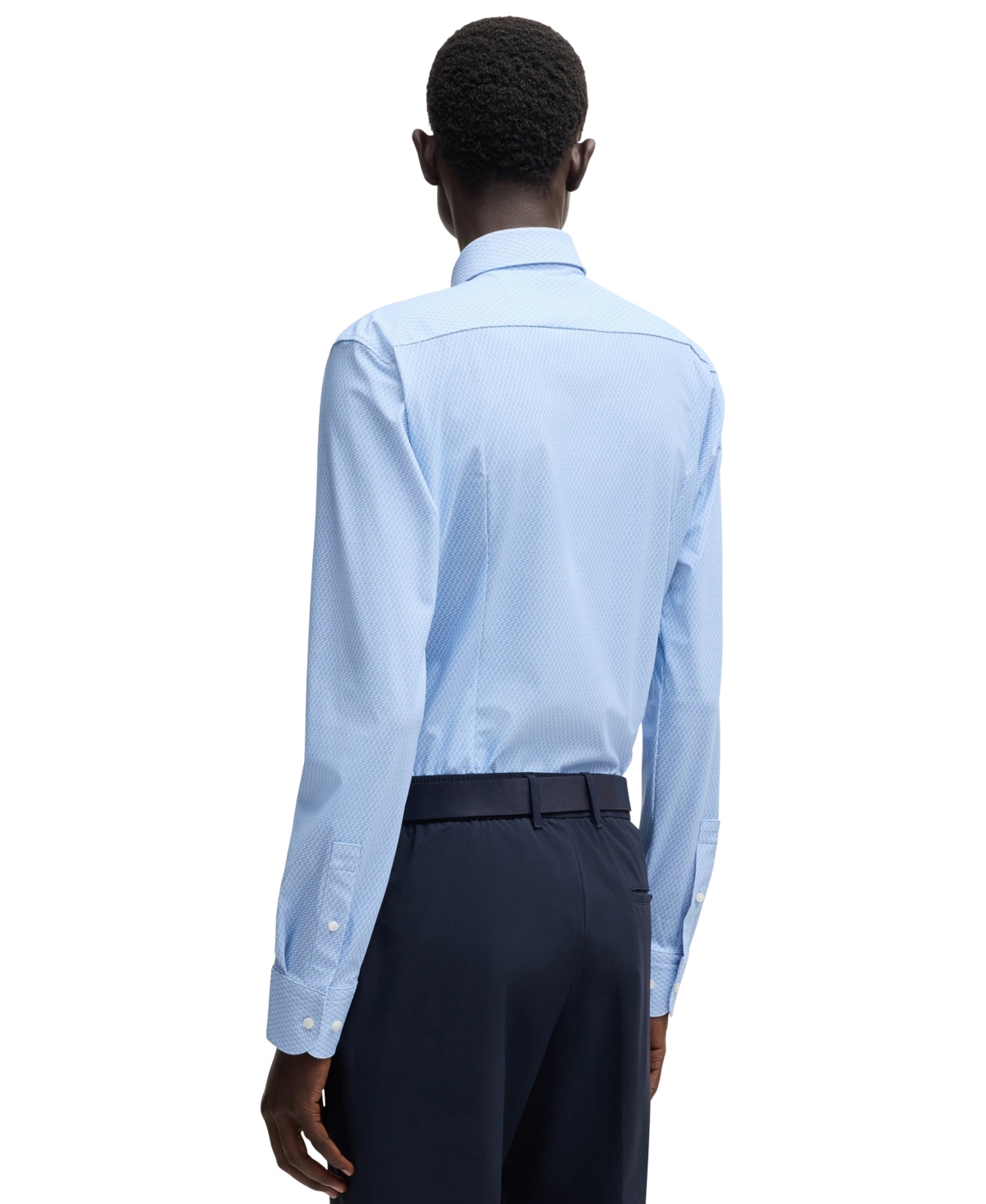 Hugo Boss Boss By  Men's Button-down Regular-fit Dress Shirt In Blue