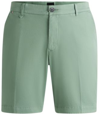 Men's Cotton-Twill Slim-Fit Shorts