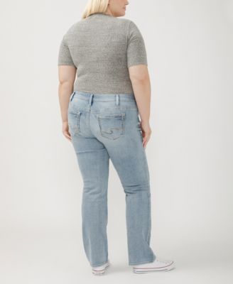 Plus Size Suki Mid Rise Curvy Fit Slim Bootcut Jeans