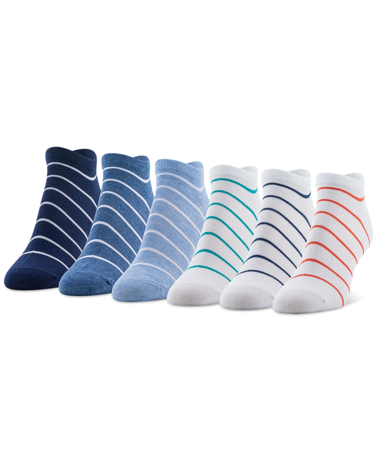 Shop Gold Toe Women's 6-pk. Striped Liner Socks Gtdl0143r06 In Asst 8
