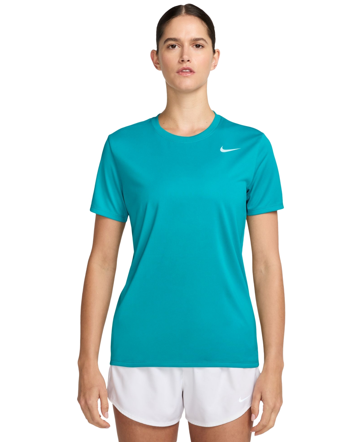 Nike Dri-fit Crewneck T-shirt In Blue