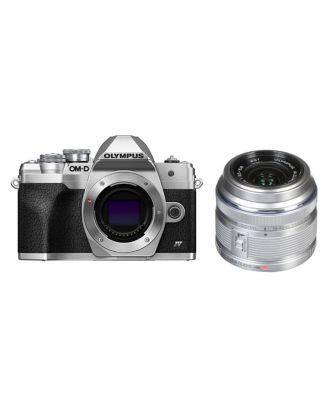 Olympus OM-D E-M10 Mark IV Mirrorless Camera, Silver with Olympus