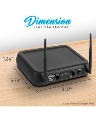VHF Fixed Frequency with Adjustable Volume Control Wireless Microphone System