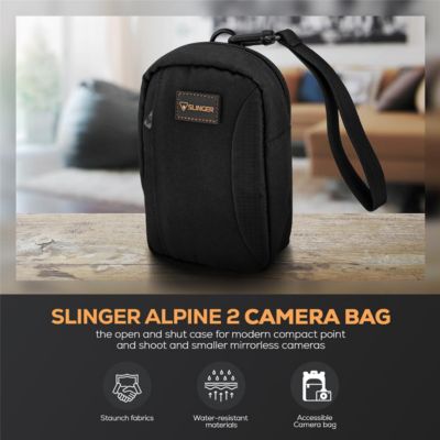Max One-Time Use 35mm Film Camera (ISO-800) with Power Flash, 27 Exposure, 6-Pack, Bundle With Slinger Brand Camera Bag