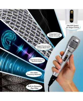 Dynamic Microphone Professional Moving Coil Handheld Mic with 6.5' XLR Cable