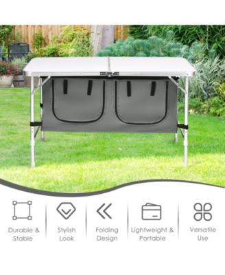 Height Adjustable Folding Camping  Table