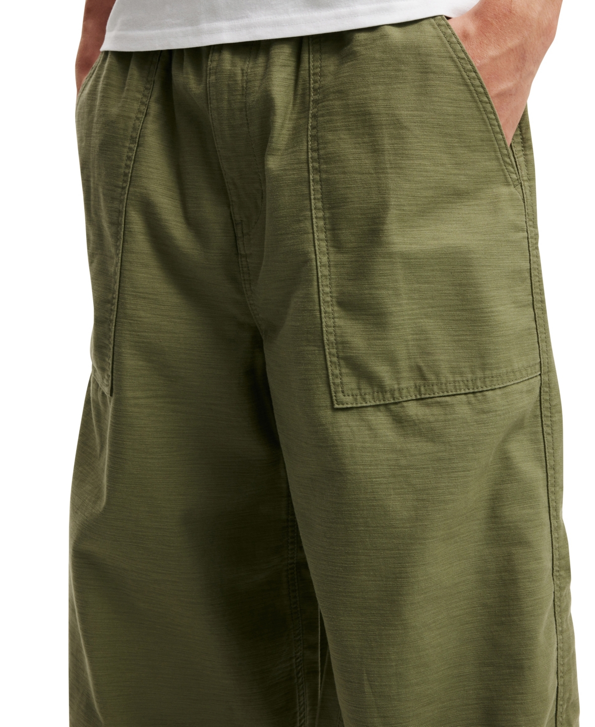 Shop Cotton On Men's Super Baggy Pants In Military Green