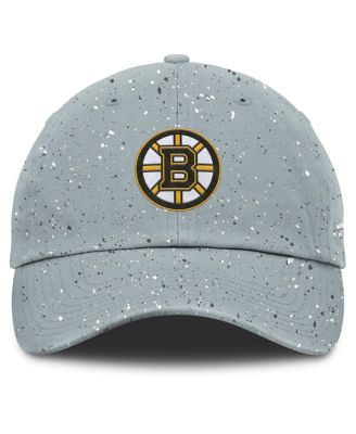 Women's Gray Boston Bruins Heritage Snow Day Speckle Adjustable Hat