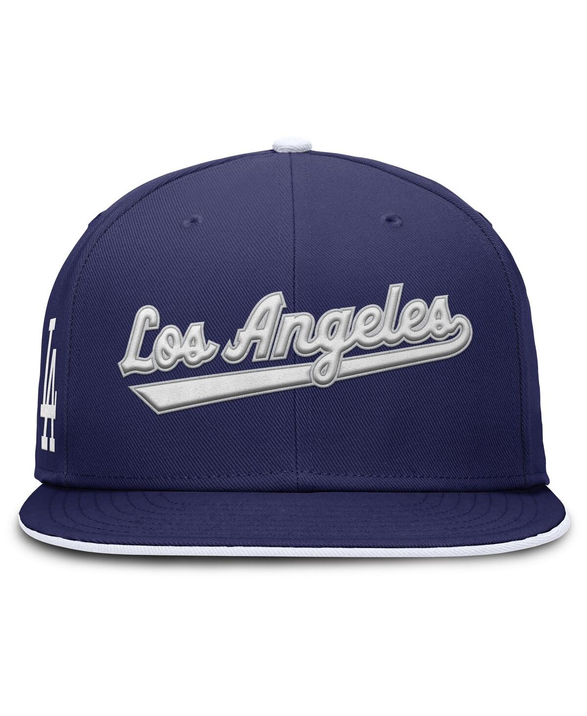 Nike Men's Royal Los Angeles Dodgers True Performance Fitted Hat In Royal