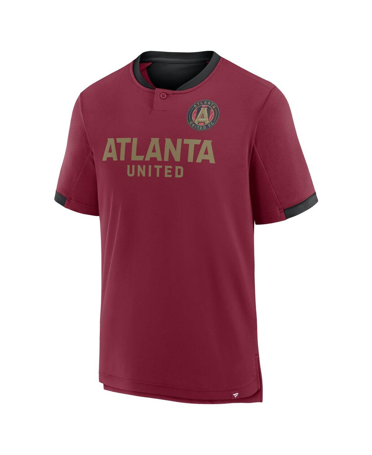 Fanatics Men's Red Atlanta United Fc Stoppage Time Striker T-shirt In Red