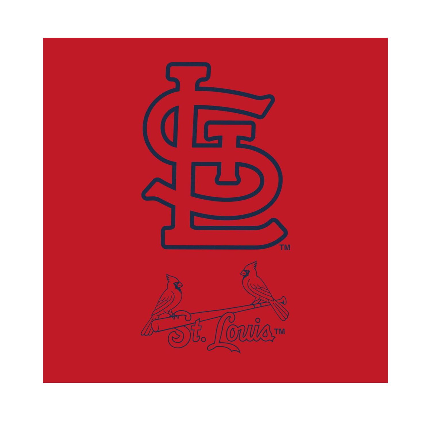 Women's Red/White St. Louis Cardinals Backup Option Pullover Hoodie