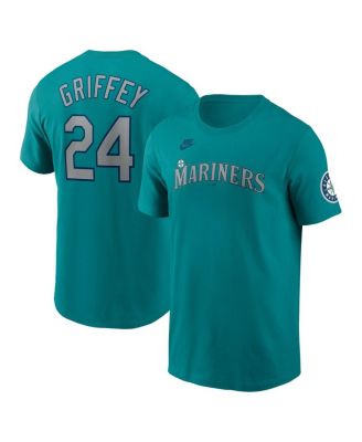 Nike - Men's Ken Griffey Jr. Aqua Seattle Mariners Cooperstown Collection Name Number T-Shirt